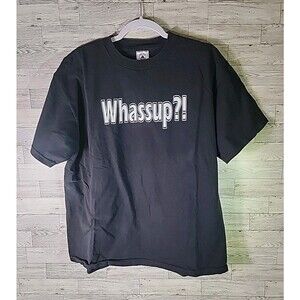 Vintage "Whassup?!" Shirt Delta Budweiser Scary Movie Ghost Face y2k Tee Size L
